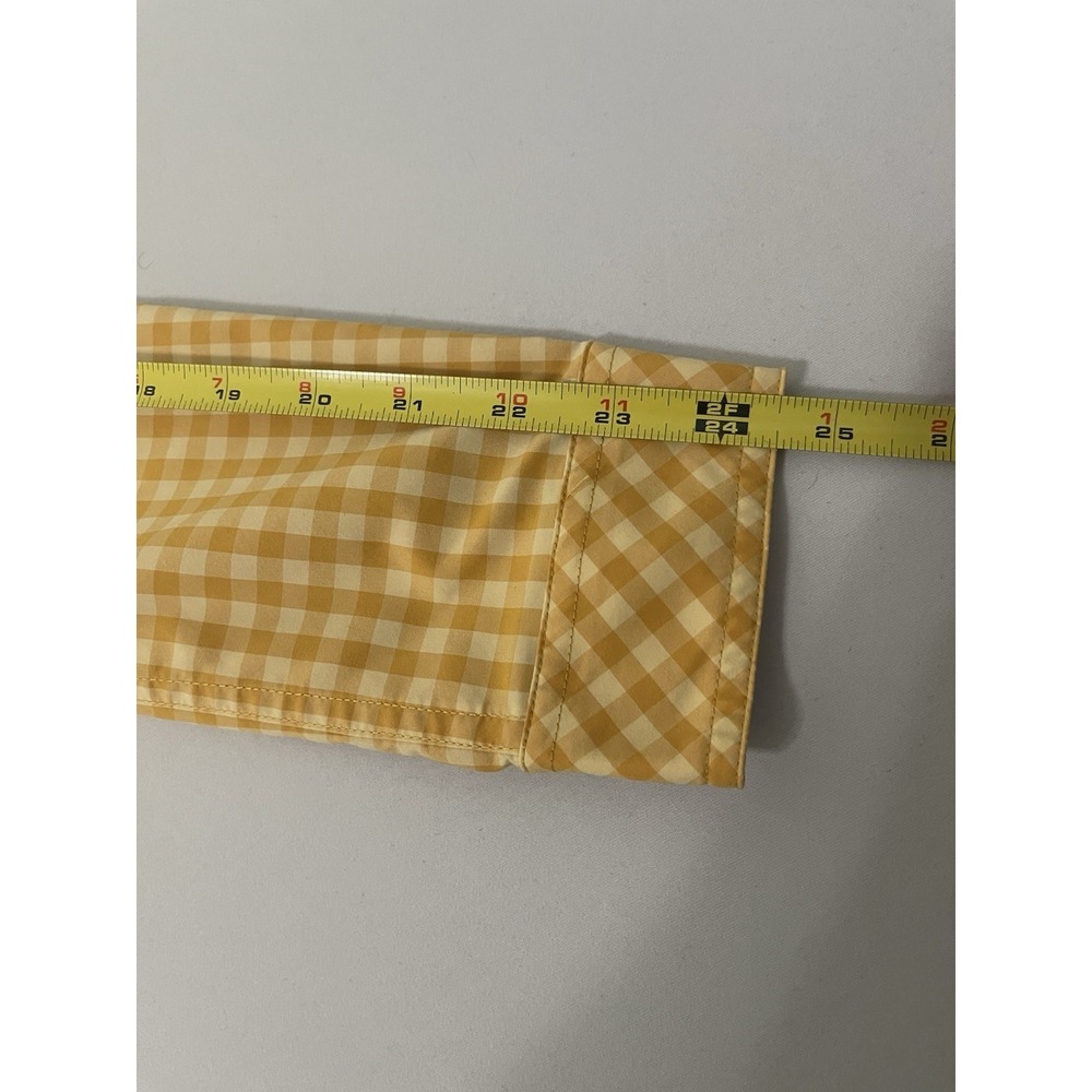 Stio Eddy Shirt Pearl Snap Local Honey Gingham Check Womens Small Nylon - Picture 6 of 6
